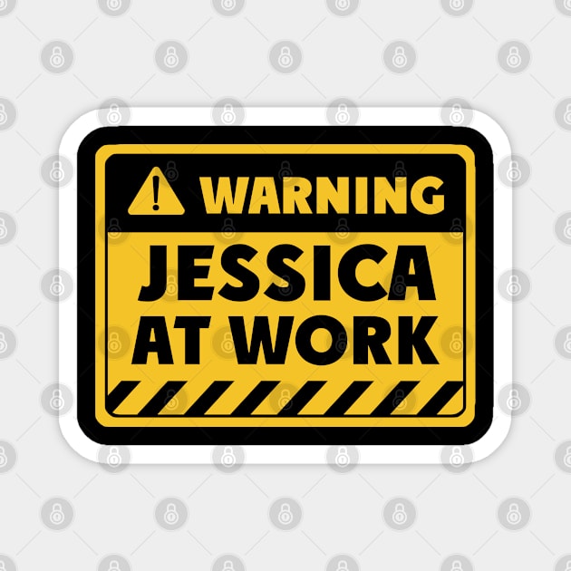 Jessica at work Magnet by EriEri