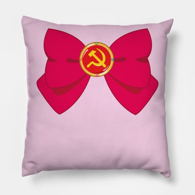 Communist Magical Girl Bow Pillow by gabyshiny