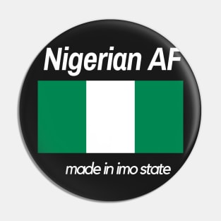 "Nigerian AF" - Imo State Edition Pin