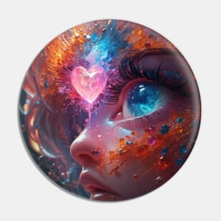 Ethereal Galaxy Angel Magic Girl Pin