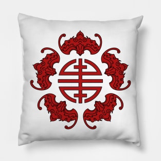 Five blessings  (wufu 五福) Pillow