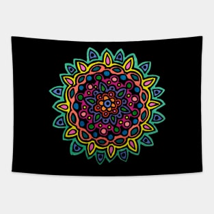 Bright & Colorful Mandala Tapestry