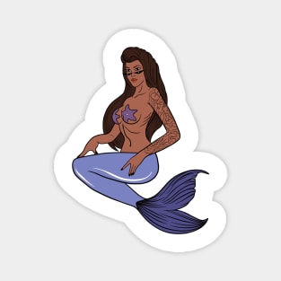 Tattooed mermaid Magnet