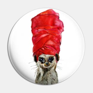 Red Turban Pin