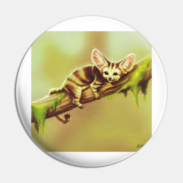 Fox cat Pin by Artofokan