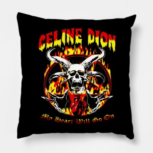 Celine dion art fire Pillow