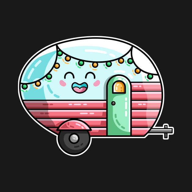 Kawaii Cute Vintage Caravan by freeves