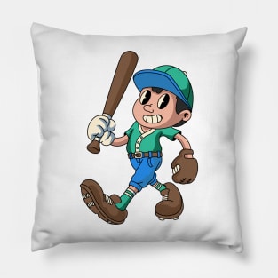 Cute Baseball Boy Pillow