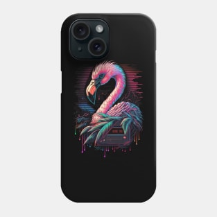 Flamingo Retro 80’s Style Japanese Phone Case