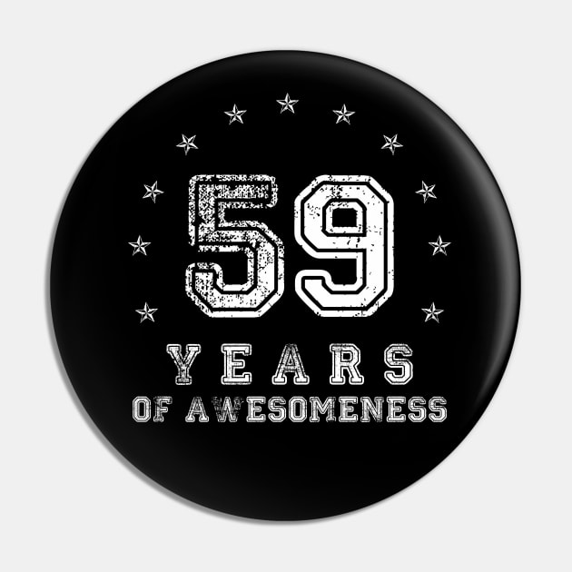 Vintage 59 years of awesomeness Pin by opippi