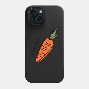 Hand Drawn Carrot Minimal Phone Case