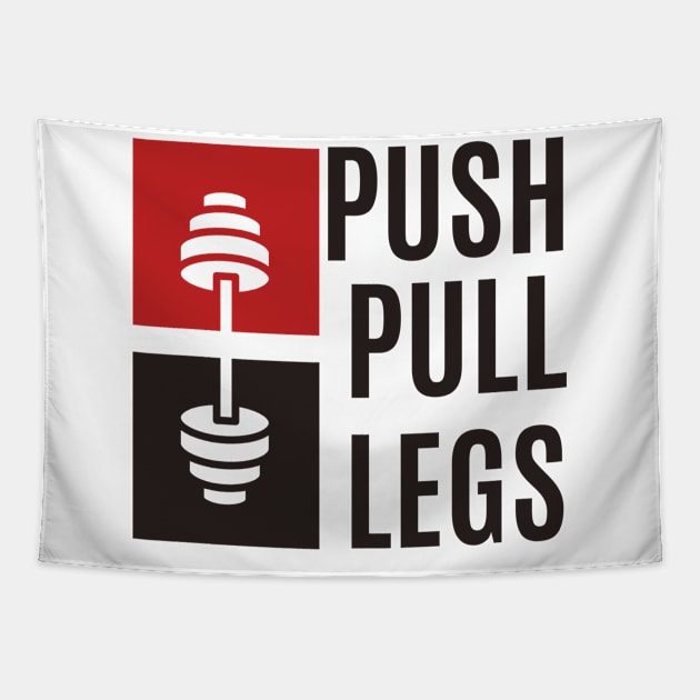 push pull legs Tapestry by Teeeshirt