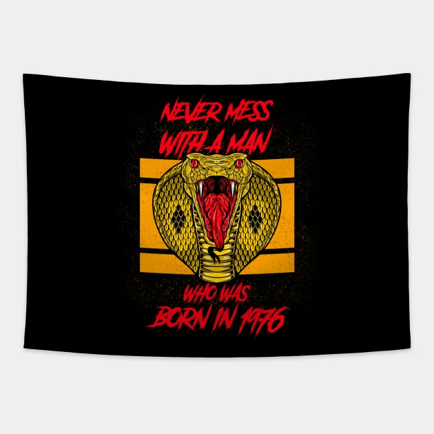 Never mess with a man born in 1976 Tapestry by rodmendonca