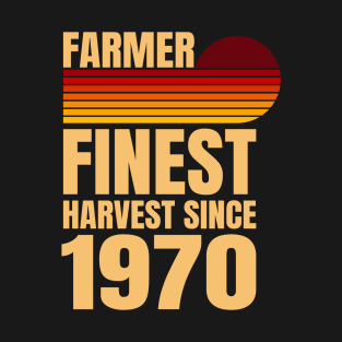 Farmer Finest Harvest Since 1970 Retro Design T-Shirt