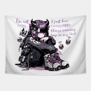 Goth Girls - e girl - Punk Girl Tapestry
