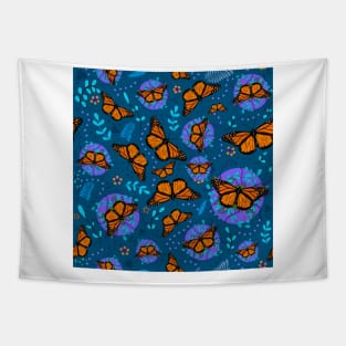 Monarch Butterfly Garden Tapestry