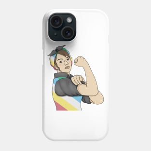 Disability pride flag girl Phone Case