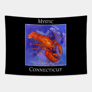 Iconic Red Lobster representing the great town of Mystic Connecticut Tapestry