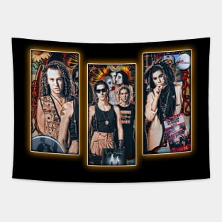 Up the Beach Vibes Jane's Vintage Grunge Couture Graphic T-Shirt Tapestry