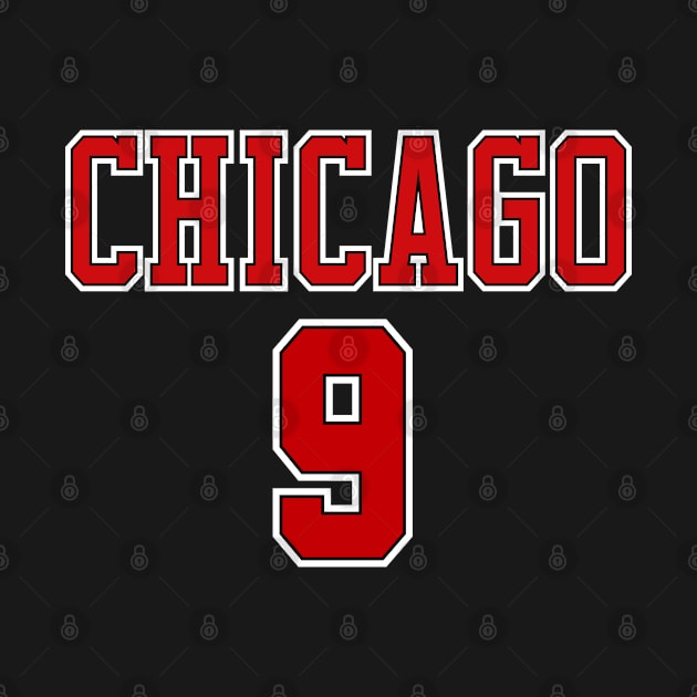 Chicago Basketball - no9 by Buff Geeks Art