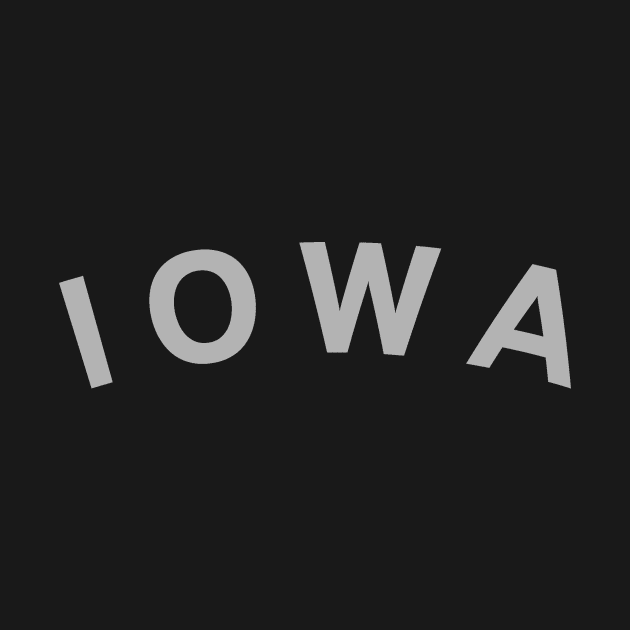 Iowa Typography by calebfaires