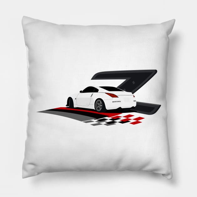 Nissan 350z Pillow by AutomotiveArt