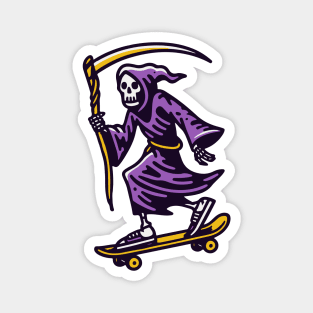 Grim reaper skateboard Magnet