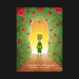 The little prince and the roses. T-Shirt