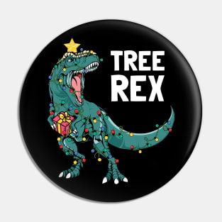 Tree Rex Christmas Xmas Dinosaur Pin