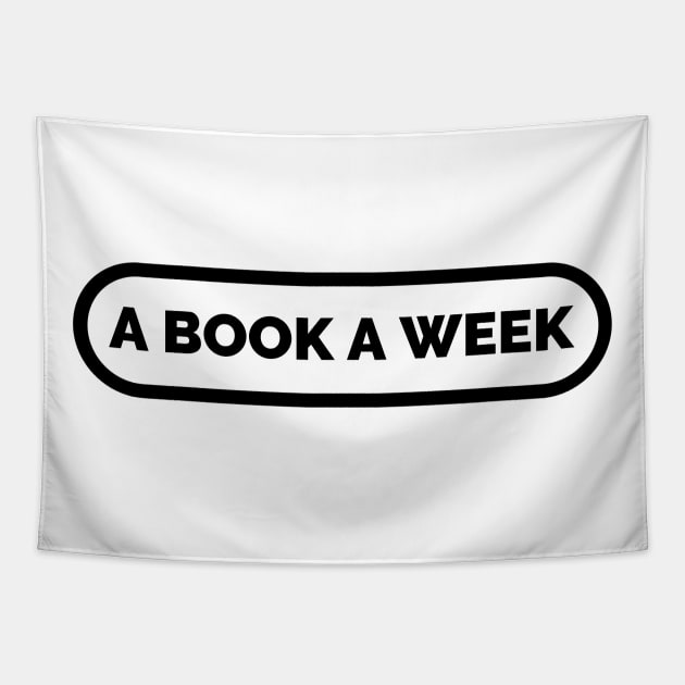 A BOOK A WEEK Logo Tapestry by O-Five Productions