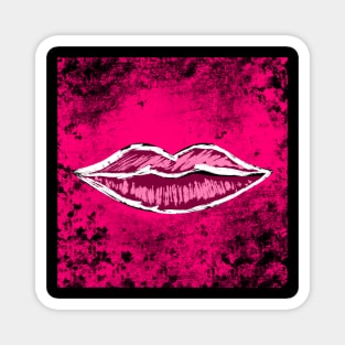 Grunge lips Magnet