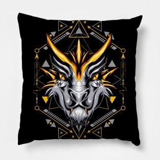 dragon gold Pillow