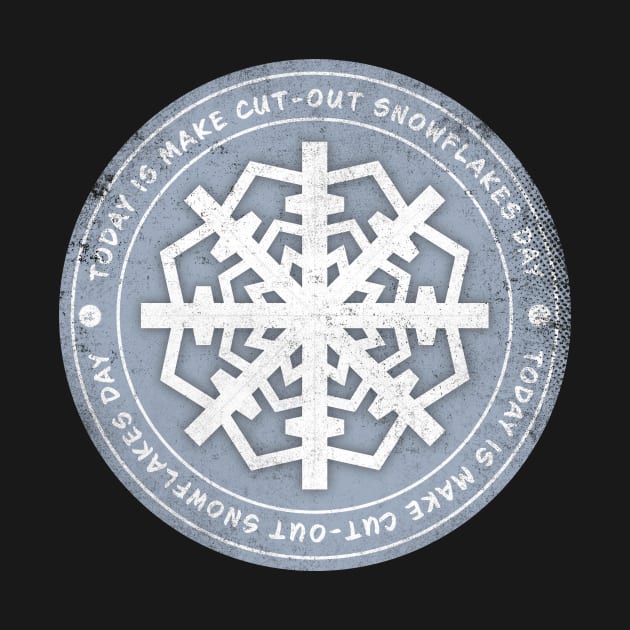 Today is Make Cut-Out Snowflakes Day Badge by lvrdesign