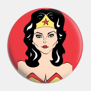 FEMALE SUPERHERO FAN ART Pin