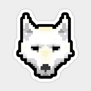 Pixel Wolf Magnet