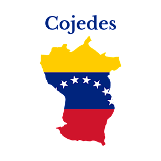 Cojedes State Map, Venezuela. T-Shirt