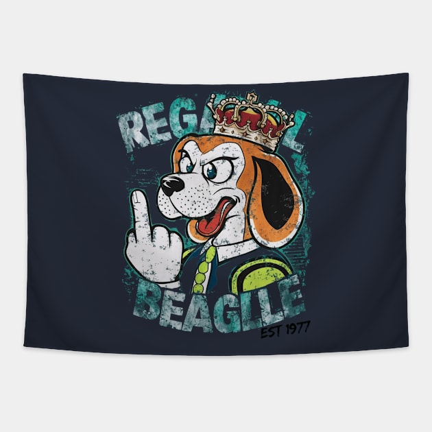 Regal Beagle lounge T-Shirt Tapestry by Ethen