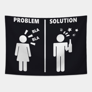 Man Woman Problem funny Relationship Gift Tapestry