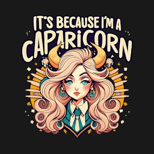 Capricorn Retro Horoscope: Vintage Zodiac Sign Play T-Shirt