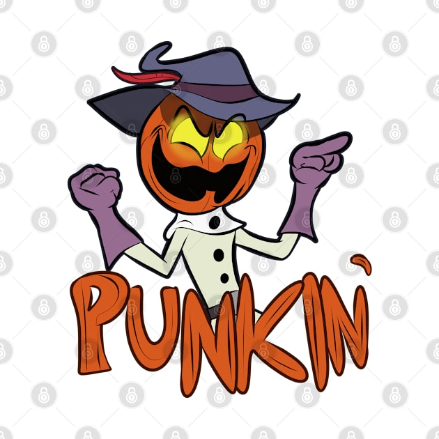 Punkin' (die-cut sticker) by D.J. Berry