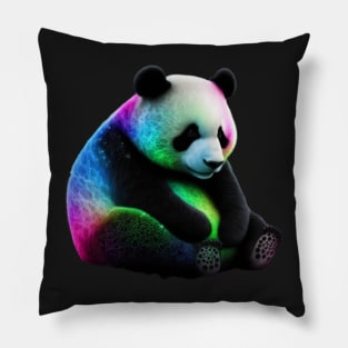 Mystical Cosmic Panda Pillow