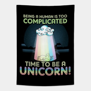 Time To Be A Unicorn Tapestry