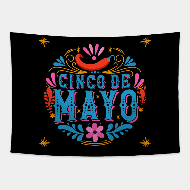 cinco de Tapestry by BaderAbuAlsoud