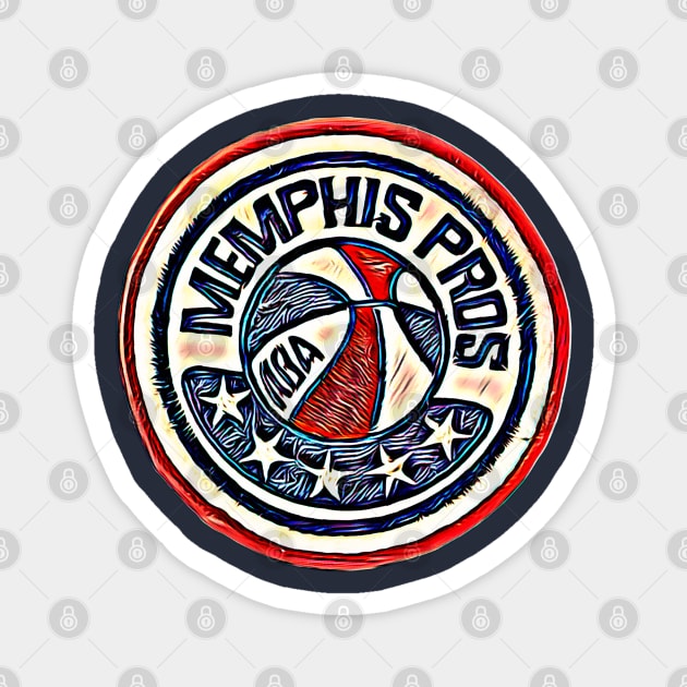 Memphis Pros Basketball Magnet by Kitta’s Shop