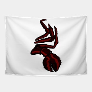 Dark Crab Legs Tapestry