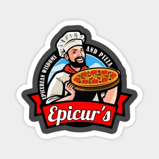 Epicurean Pizza Logo Magnet