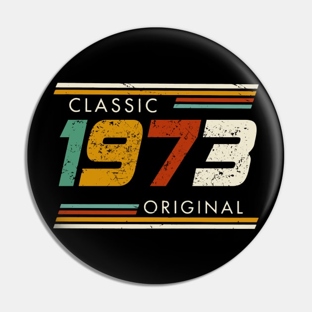 Classic 1973 original Vintage Pin by Kontjo