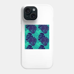 Monstera Pattern - Neon Phone Case