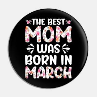 Best Mom Ever Mothers Day Floral Design Birthday Mom in March Pin