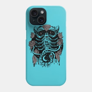 Blue Grey Mystic Scorpio Zodiac Phone Case